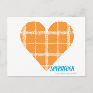 Carte Postale Orange Plaid 4