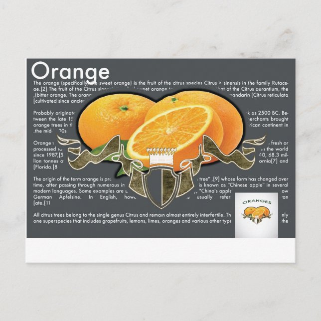 Carte postale Oranges (Devant)