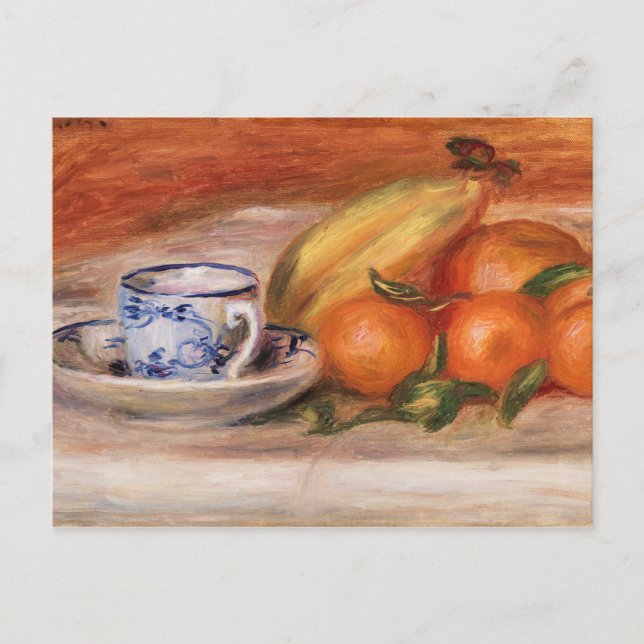 Carte Postale Oranges Bananes et thé par Auguste Renoir (Devant)