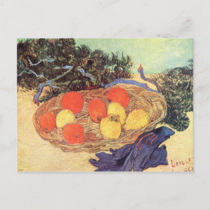 Carte Postale Oranges, citrons et gants bleus de van Gogh