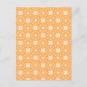 Carte Postale Oranges Motif