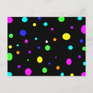 Carte postale Orbes colorées