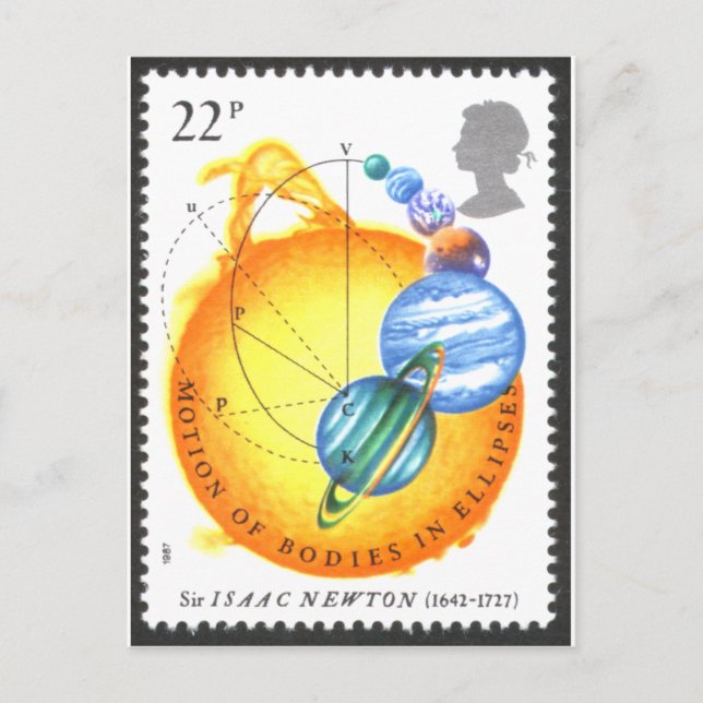 Carte Postale Orbites de Newton (Devant)