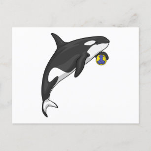 Carte Postale Orca Handball player Handball