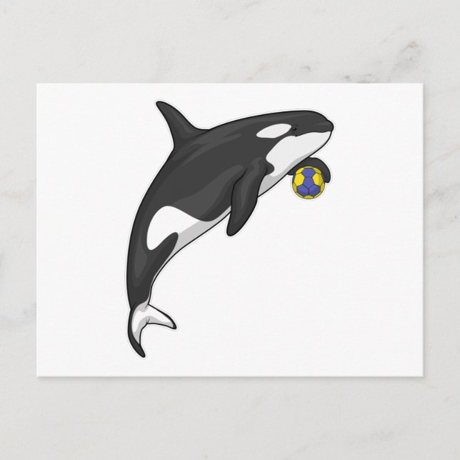 Carte Postale Orca Handball player Handball (Devant)