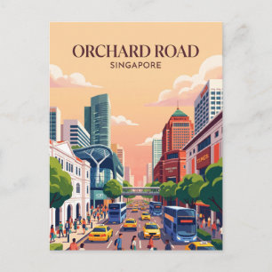 Carte Postale Orchard Road Singapour