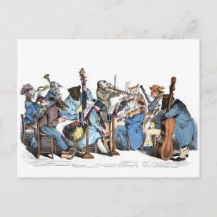 Carte Postale Orchestre animal