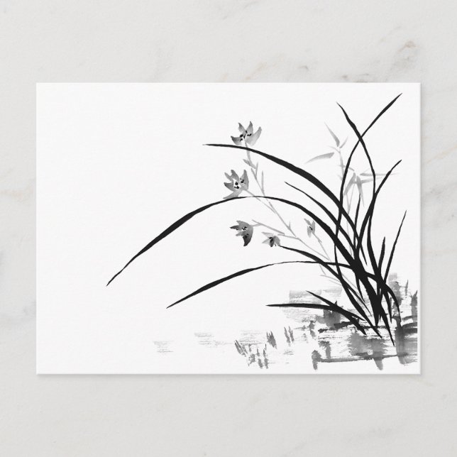 Carte Postale Orchidée Noble (Devant)