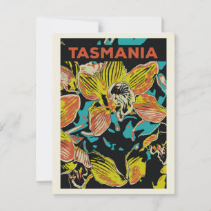 Carte Postale Orchidées de Tasmanie, Australie
