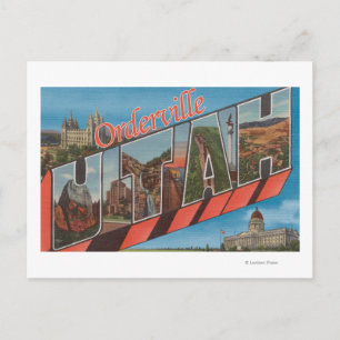 Carte Postale Orderville, Utah - Scènes de grandes lettres