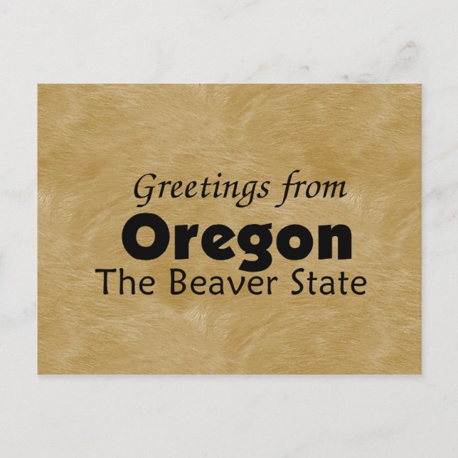Carte Postale Oregon (Devant)