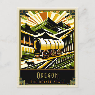 Carte Postale Oregon   Art déco