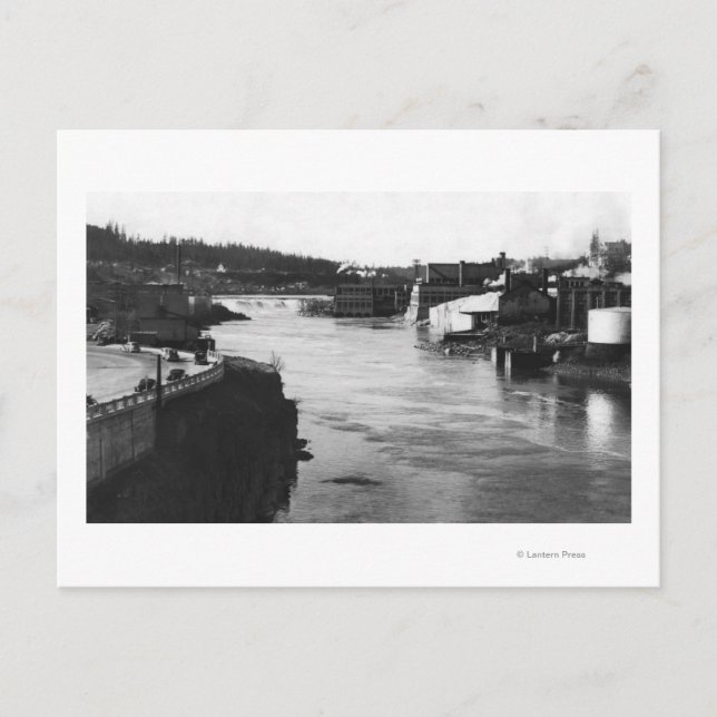 Carte Postale Oregon City, OU Willamette Falls et Paper Mills (Devant)