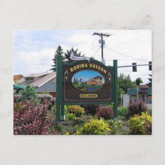 Carte postale Oregon ennuyante