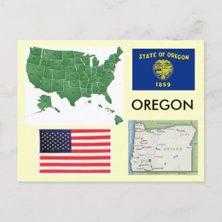 Carte Postale Oregon, États-Unis