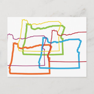 Carte Postale oregon fierté flou