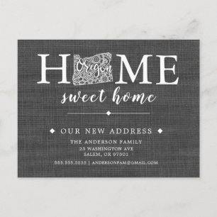 Carte postale OREGON State Moving Faire-part Card