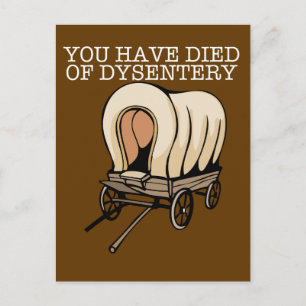 Carte Postale Oregon Trail Funny Wagon