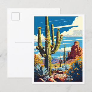 Carte Postale Organ Pipe Cactus Arizona illustration de voyage
