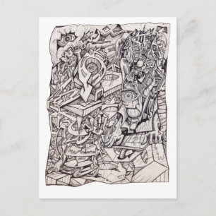 Carte Postale Organe d'inquiétudes