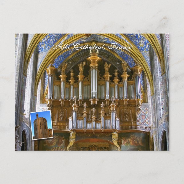 Carte Postale Orgue de la cathédrale d'Albi (Devant)