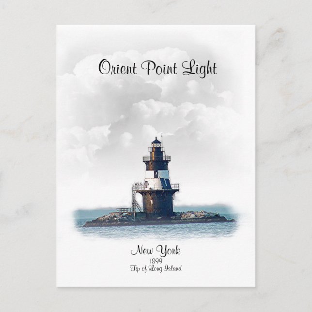 Carte Postale ORIENT POINT LIGHT - New York (Devant)