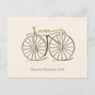 Carte Postale Original Bicycle Michaux 1842, Français