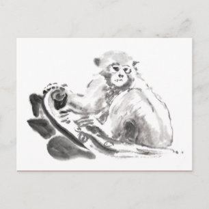 Carte postale originale de la peinture de linge de