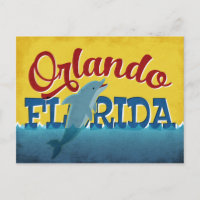 Orlando Florida Dolphin Retro Fun