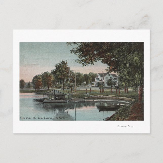 Carte Postale Orlando, Floride - Vue d'une anse au lac (Devant)