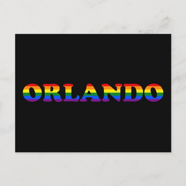 Carte Postale Orlando LGBT (Devant)