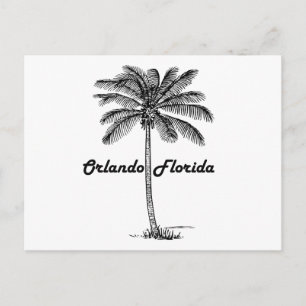 Carte Postale Orlando & Palm noir et blanc