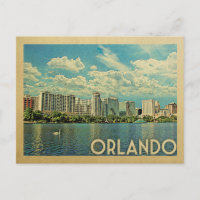 Carte postale Orlando Vintage voyage Floride