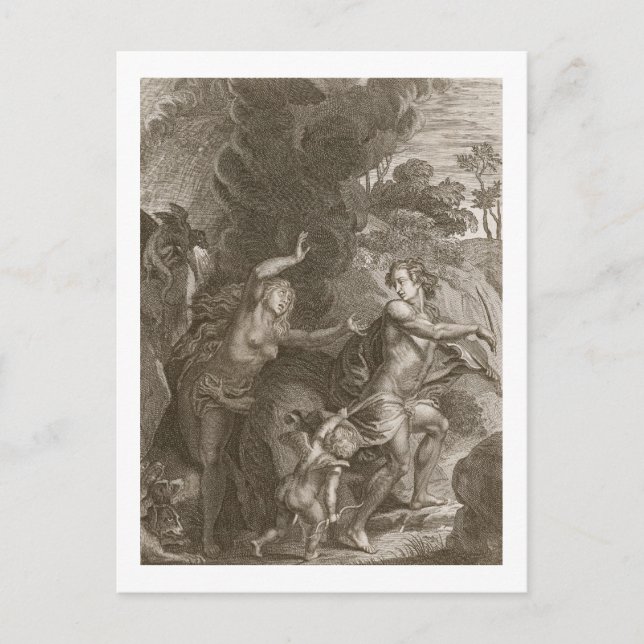 Carte Postale Orpheus, Leading Eurydice Out of Hell, Looks Back (Devant)