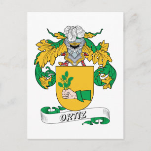 Carte Postale Ortiz Family Crest