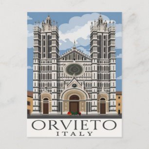 Carte Postale Orvieto, Italie