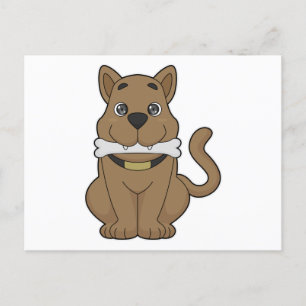 Carte Postale Os de chien