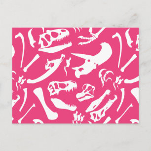 Carte Postale Os Dinosaures (Rose)