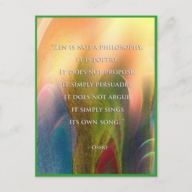 Carte postale Osho Zen (Devant)