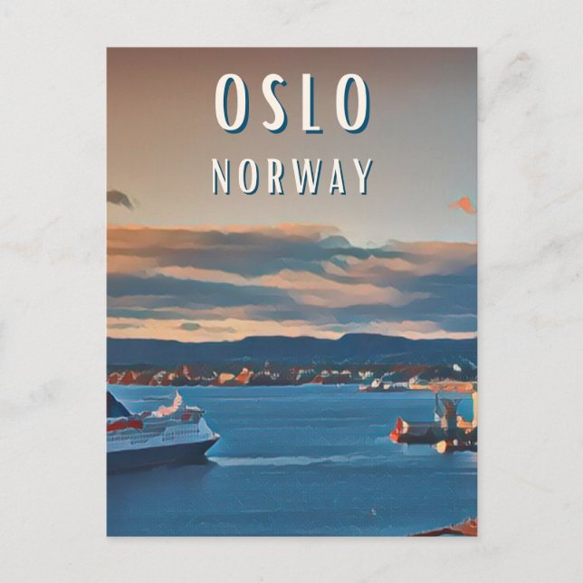 Carte Postale Oslo, la ville de la culture scandinave (Devant)