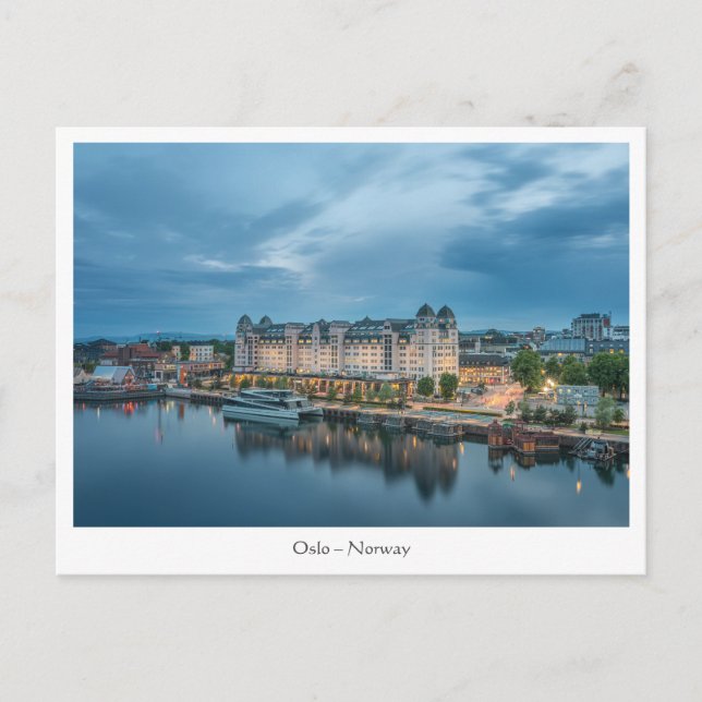 Carte Postale Oslo Norvège (Devant)