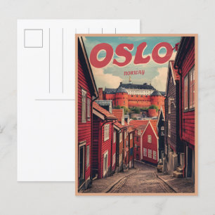 Carte Postale Oslo Norvège souvenirs vintages et cadeaux