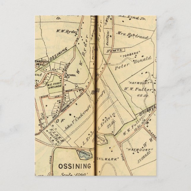 Carte Postale Ossining, New York (Devant)