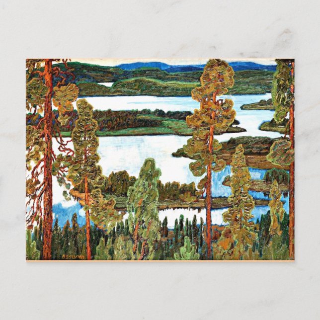 Carte Postale Osslund - Paysage d'été de Norrland (Devant)