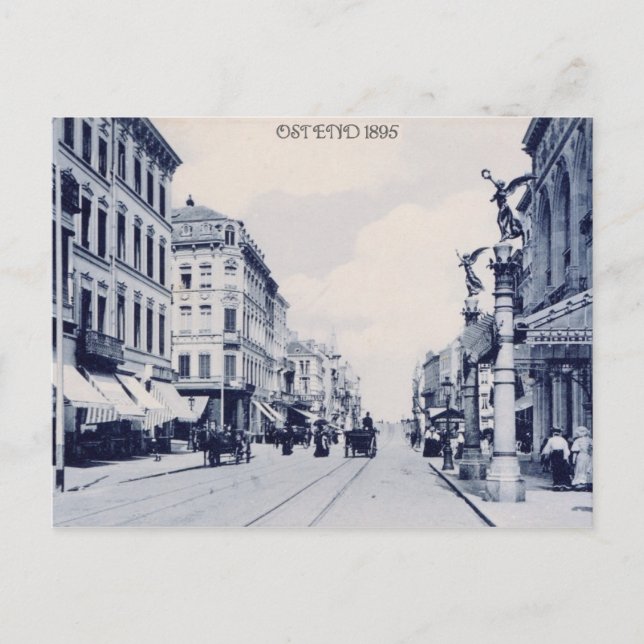 Carte Postale Ostende vintage 1895 (Devant)