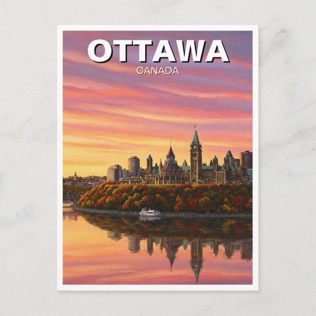Carte Postale Ottawa Canada Voyages (Devant)