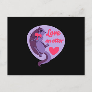 Carte Postale Otter - Love An Otter Love Another Love