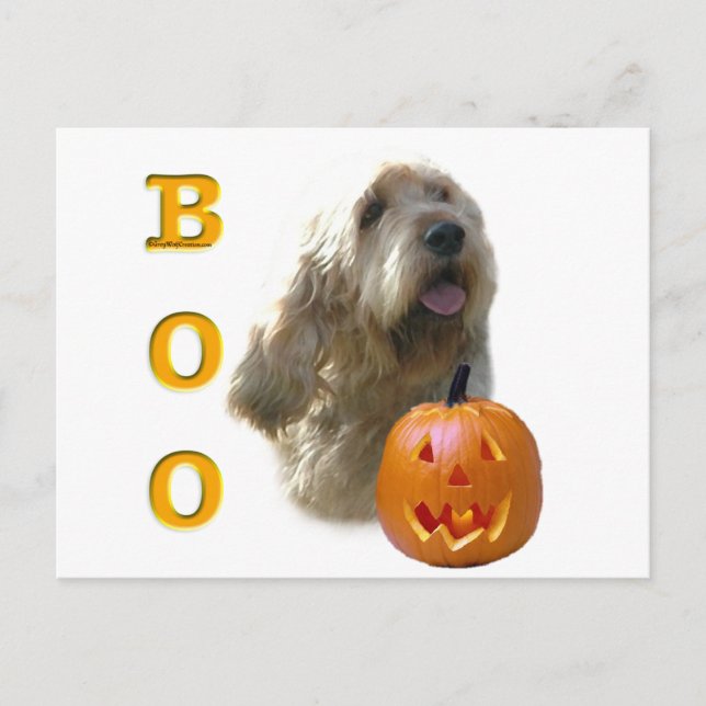 Carte Postale Otterhound Halloween BOO (Devant)