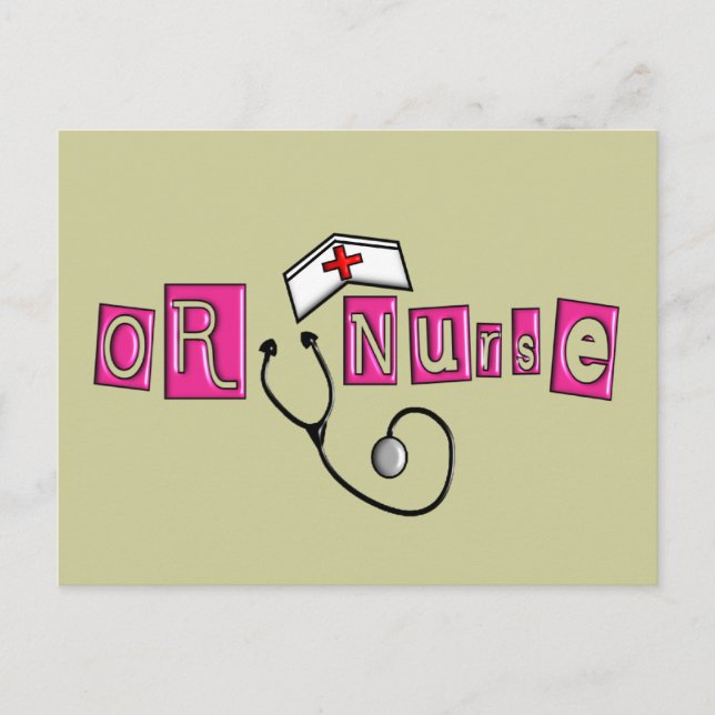 Carte Postale OU Cadeaux d'infirmière (Devant)
