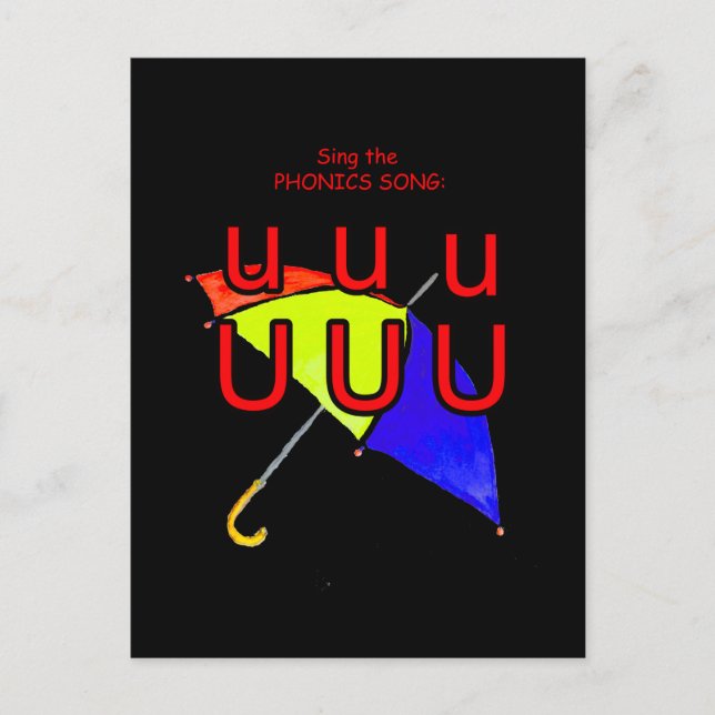 carte postale ou carte éclair de phonétique (Devant)